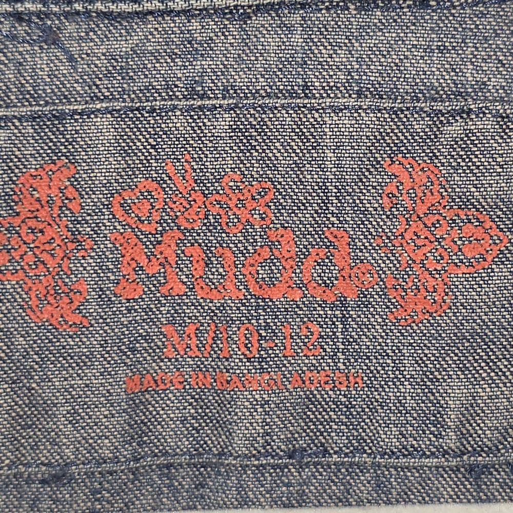 Mudd Denim Jacket Kids Classic Trucker Style Blue M 10-12 - Picture 3 of 7